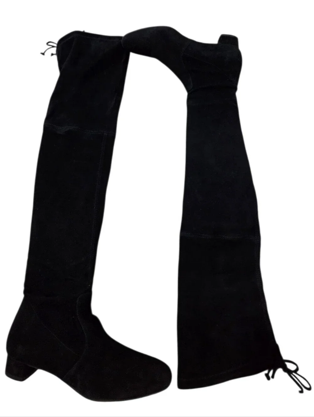 Stuart Weitzman Black Lowland Suede Over-The-Knee Boots Sz 6.5 New